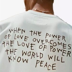 CHNGE Power of Love organic cotton short sleeve t-shirt. Unisex small.